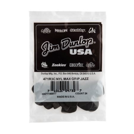 Dunlop Carbon Fiber Max Grip Jazz III Picks, Refil